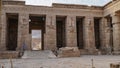 Temple of Medinet Habu. Egypt, Luxor. The Mortuary Temple of Ramesses III at Medinet Habu is an important New Kingdom period