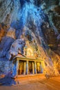 Temple in the middle of a cavern at Batu Caves Temple complex in Kuala Lumpur Royalty Free Stock Photo