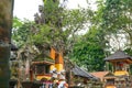 Temple at Monkey Forest Sanctuary in Ubud, Bali, Indonesia Royalty Free Stock Photo