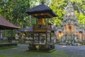 Temple at Monkey Forest Sanctuary in Ubud Royalty Free Stock Photo