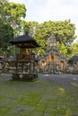 Temple at Monkey Forest Sanctuary in Ubud Royalty Free Stock Photo