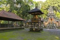 Temple at Monkey Forest Sanctuary in Ubud Royalty Free Stock Photo