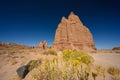 Temple Of The Moon and Yellow Rabbitbrush Royalty Free Stock Photo