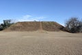 Temple Mound from Mound D at Kolomoki Mounds Royalty Free Stock Photo