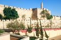 Temple Mount View of Jerusalem Old City, Western Wall in Jerusalem, Israel Royalty Free Stock Photo