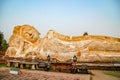 Temple name Wat Mahathat, Old town in Ayutthaya, Thailand