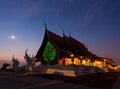 Temple at night