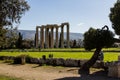 The temple of olympian Zeus in Athens