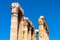 Temple of Olympian Zeus, Athens, Greece. Corinthian columns on sky background Royalty Free Stock Photo