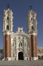 The temple of Our Lady of Ocotlan in Tlaxcala Royalty Free Stock Photo