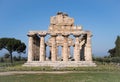 Temple of Paestum Archaeological site, Italy Royalty Free Stock Photo