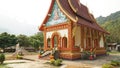 Temple Pagoda shrine near Pha Tang town in Laos.