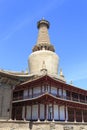 Temple and pagoda in Zhangye