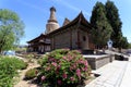 Temple and pagoda in Zhangye