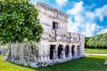 The Temple of the Paintings - Mayan Ruins of Tulum, Mexico Royalty Free Stock Photo