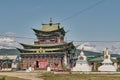 Temple-palace of Hambo Lama Itigelov. Ivolginsky datsan, Buddhist monastic complex, Buryatia,Russia