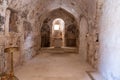 Temple of Pantokrator at Kithira Kastro, Ionian islands, Greece. Church with old frescoes