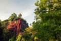 Temple in the park Buttes Chaumont, Paris, France Royalty Free Stock Photo