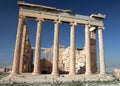 Temple at the parthenon in Athens Royalty Free Stock Photo