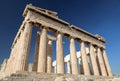 Temple at the parthenon in Athens Royalty Free Stock Photo