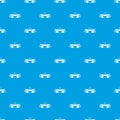 Temple pattern seamless blue Royalty Free Stock Photo