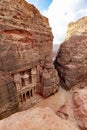 Temple of Petra Royalty Free Stock Photo