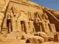 Temple of Pharaoh Ramses II in Abu Simbel, Egypt Royalty Free Stock Photo