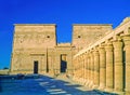 Temple in Philae on Island, Egypt Royalty Free Stock Photo