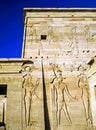 Temple in Philae on Island, Egypt Royalty Free Stock Photo