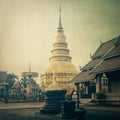 Temple Phra That Hariphunchai in Lumphum, Province Thailand