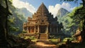 The temple is a place of worship for Hindus Royalty Free Stock Photo