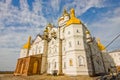 Temple of Pochayiv Lavra during construction