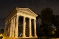 Temple of Portunus at night Royalty Free Stock Photo