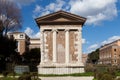 The Temple of Portunus Tempio di Portuno or Temple of Fortuna Virilis. Roman temple in Rome Royalty Free Stock Photo