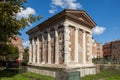 The Temple of Portunus Tempio di Portuno or Temple of Fortuna Virilis. Roman temple in Rome Royalty Free Stock Photo