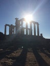 Temple of Poseidon Athens Royalty Free Stock Photo