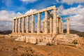 Temple of Poseidon at Cape Sounion, Attica, Greece. Royalty Free Stock Photo