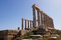 Temple of Poseidon at Cape Sounion near Athens, Greece. Royalty Free Stock Photo