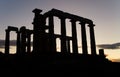 Temple of Poseidon on Sounion cape Royalty Free Stock Photo