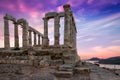 The Temple of Poseidon at Sounion, Greece Royalty Free Stock Photo