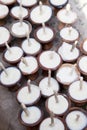 Temple Prayer Offering Candles, Nepal Royalty Free Stock Photo