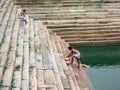 Temple Priest Washing Pots