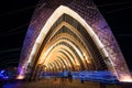 The Temple of Promise During the Night at Burning Man 2015 Royalty Free Stock Photo