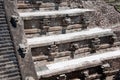 Temple of Quetzalcoatl, Teotihuacan (Mexico) Royalty Free Stock Photo