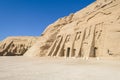 Temple of Ramses and Temple of Nefertari, Abu Simbel, Egypt Royalty Free Stock Photo