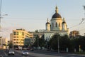 The Temple of reverend St. Sergius of Radonezh in the Rogozhskaya Sloboda, Moscow, Russia. Royalty Free Stock Photo