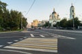 The Temple of reverend St. Sergius of Radonezh in the Rogozhskaya Sloboda, Moscow, Russia. Royalty Free Stock Photo