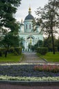 Temple of reverend St. Sergius of Radonezh in the Rogozhskaya Sloboda, Moscow, Russia. Royalty Free Stock Photo