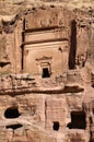 Part of the rock with an ancient religious structure