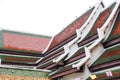 Temple roof, Architectural detail on roof of Thai temple, Roof gable in Thai style Royalty Free Stock Photo